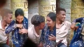 Desi Lover OutDoor Romance And Boobs Sucking | Indian MMS